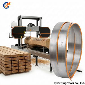 Lames de <span class=keywords><strong>scie</strong></span> <span class=keywords><strong>à</strong></span> <span class=keywords><strong>ruban</strong></span> EJ Premium industrielles OEM blanches <span class=keywords><strong>à</strong></span> pointe en carbure TCT de 144 pouces, résistantes <span class=keywords><strong>à</strong></span> l'usure, pour la coupe du <span class=keywords><strong>bois</strong></span> <span class=keywords><strong>dur</strong></span> en scierie - Product Image 1