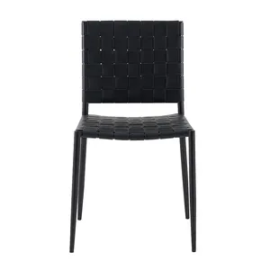 Parsons High Back Vinyl Esszimmerstuhl individuelle Restaurant-Stuhlstühle Holz geschnitzt reichfarbig schwarz französisch für Tisch