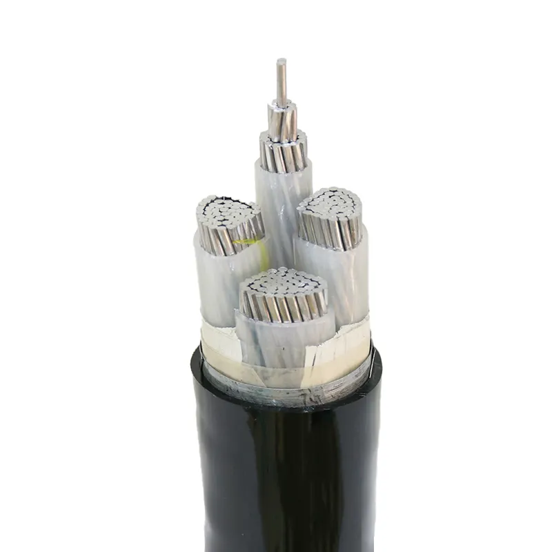 Cable sin blindaje YJLV/AL/XLPE/PVC, 4 núcleos, 10/16/25/35/50 cuadrados, 1KV, bajo voltaje, cable blindado enterrado