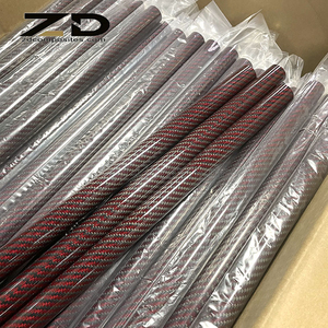 <strong>Red</strong> Black <strong>Carbon</strong> <strong>Fiber</strong> 5/8 Tube <strong>Carbon</strong>-<strong>fiber</strong> Tubes <strong>Carbon</strong> <strong>Fiber</strong> 35mm* 1000mm Tube - Product Image 4