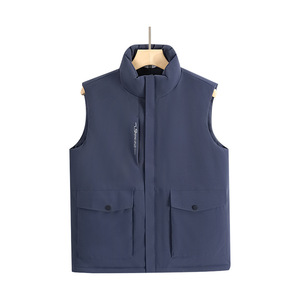 Warm <b>Down</b> Cotton Vest Men Loose Fit Thickening Waterproof Outdoor Leisure Wear Straight Hem Design - Product Image 2