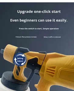 Diy Electric <b>Battery</b> Airless Paint Sprayer High-Pressure Multifunctional Automatic Cordless Electric Spray Paint <b>Gun</b> - Product Image 5