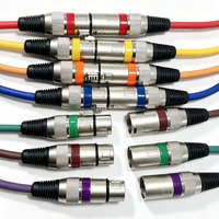 Cable de Audio XLR de 3 Pines Macho-Hembra de Longitud Personalizada con Blindaje Trenzado para Micrófono de Cine en Casa y Mezclador (Opciones de 1m-50m)
