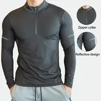 Kompression hemden Männer Fitness tragen schnell trocknen benutzer definierte Langarm Gym T-Shirts Workout Männer Kleidung