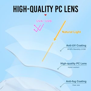 KPR Z87.1標準スタイリッシュなアイプロテクション側面保護安全メガネサイドシールド - Product Image 5