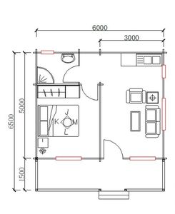 Cabane de <span class=keywords><strong>plage</strong></span> préfabriquée en <span class=keywords><strong>bois</strong></span> à 2 étages, maison de vacances côtière avec balcon et espace loft - Product Image 3