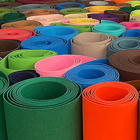 Feutre non tissé coloré personnalisable en polyester 100 %, feutre aiguilleté non tissé