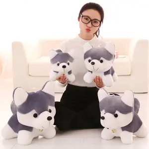 25cm Plush Simulation Pet Dog Toys Cute Stuffed Husky Plush Toy Cute Doll Holiday Gift
