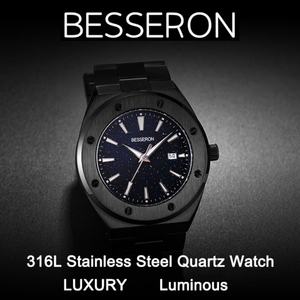 Reloj de Lujo para Hombre de Acero Inoxidable de 42 mm con Esfera Luminosa en Forma de Estrella, Personalizado OEM, Reloj de Negocios, Ancho de Correa 22 mm - Product Image 5