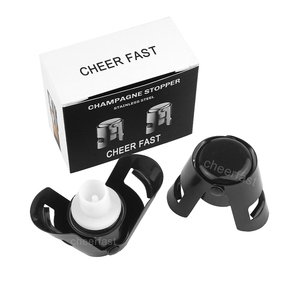 Produits parfaits Bouchons de champagne <span class=keywords><strong>pour</strong></span> bouteilles Merveilleux Bouchon de champagne noir Bouchon de champagne anti-fuite Coffret cadeau - Product Image 2