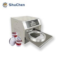 Machine de scellage thermique automatique de bureau Shuchen pour film aluminium, scelleuse à chaud facile à utiliser pour contenants alimentaires