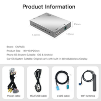 Décodage Carplay sans fil CARABC pour Land RoverJaguar Bosch Harman System Installation de lecteur automatique Android sans fil avec vidéo de voiture