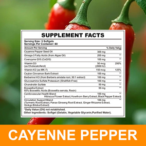 Complexe de piment de Cayenne 18 en 1, gélules molles, 240 pièces, formule naturelle à base de plantes pour la santé globale du corps et le soutien de la vitalité quotidienne - Product Image 4