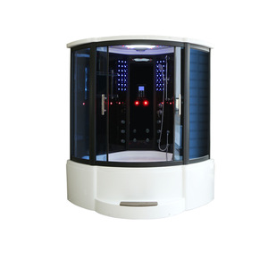 Ducha de Vapor Integrada de Acrílico de Lujo con Bañeras de Hidromasaje y Sauna Combinadas y Jets de Masaje para Baño Interior - Product Image 6