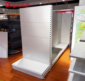 <span class=keywords><strong>Tego</strong></span> tùy chỉnh kim loại EU châu Âu Gondola Kệ hai mặt siêu thị Kệ siêu thị quảng cáo Kệ hiển thị - Product Image 5