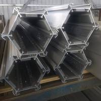 Profilé d'extrusion en aluminium 6063 T5 de grande taille, dissipateur thermique en métal anodisé, radiateur 20x20x6mm, dissipateur thermique en aluminium