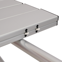 Vente directe d'usine Hitree Table et chaises pliantes portables de haute qualité Table d'extérieur Table carrée pliante de camping en aluminium