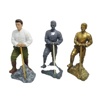 Figurines artisanales écologiques personnalisées, miniatures en résine peintes à la main, figurine d'alpiniste