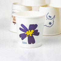 Tasse en papier jetable pour thé au lait Tasse à café épaisse monocouche double couche boisson chaude froide logo personnalisable