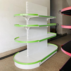 Scaffali Ovali Neri per Supermercati, Espositore Semicircolare a Gondola per Negozi, Produzione Jiangsu - Product Image 3