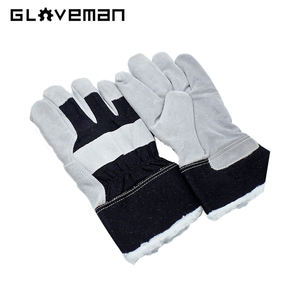 GLOVEMAN-guantes de trabajo gruesos y cálidos para jardín, guantes de trabajo de seguridad para construcción industrial, trabajo de lona, soldadura de Cuero de cerdo, Invierno - Product Image 3