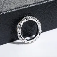 MUSHAN Luxus-Schmuck 925 Sterling Silber Ringband für Damen GRA-Zertifizierter Moissanit Diamant Smaragd D-Farbe Ringe Feiner Schmuck