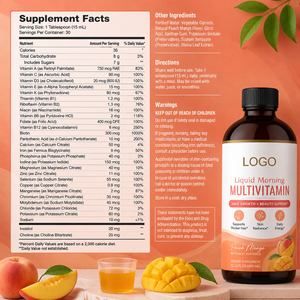 Meilleures multivitamines végétaliennes OEM, naturelles, sans sucre, complexe de vitamines et de minéraux, Nutricost Multivitamines liquides pour femmes - Product Image 2