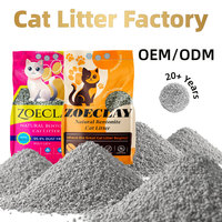 Litière pour chat en bentonite concassée de marque privée, agglomération rapide, faible poussière, absorbante, anti-odeur, 5kg