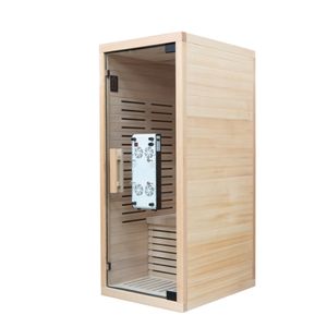 Sauna de Infrarrojos Lejanos de Grado Comercial con Terapia de Luz Roja Opcional, OEM ODM, Calefacción Eléctrica de Madera Maciza de Hemlock - Product Image 6