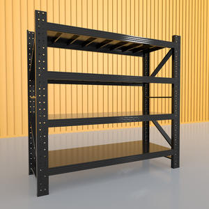 맞춤형 창고 선반 슈퍼마켓 랙 홈 가구 보관 선반 4 층 금속 랙 차고 선반 - Product Image 6