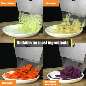 Trancheuse manuelle de légumes de fruits d'acier inoxydable de coupeur de cuisine commerciale pour l'équipement de traitement des aliments de pomme de terre de carotte - Product Image 6