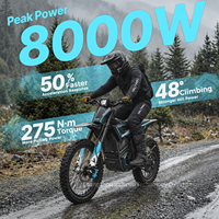 Valtinsu Em5 Ultra 72V 8000W 90Km/H Performance Electric Pit Bike Brushless Motor Powerful Off Road Motocross