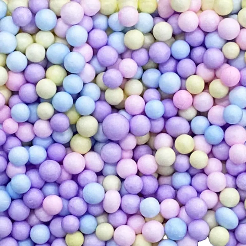 8g 25g 50g particelle colorate di palline di schiuma Macaron melma perline fai da te materiali palloncino confezione regalo riempimento