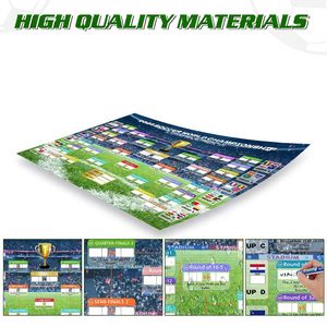 <span class=keywords><strong>Calendrier</strong></span> mural de football 2026 pour affiches, drapeaux d'équipe et conception de tableaux, impression sans plis, pour la décoration de la maison, des bars et des fêtes - Product Image 2