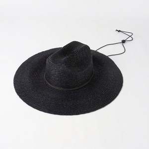 New Arrival Fashion Trendy Casual Straw Fedora <b>Hat</b> Outdoor Sunshade Jazz <b>Hat</b> with <b>Floppy</b> Strap Spring Summer Wide Brim <b>Sun</b> <b>Hat</b> - Product Image 5