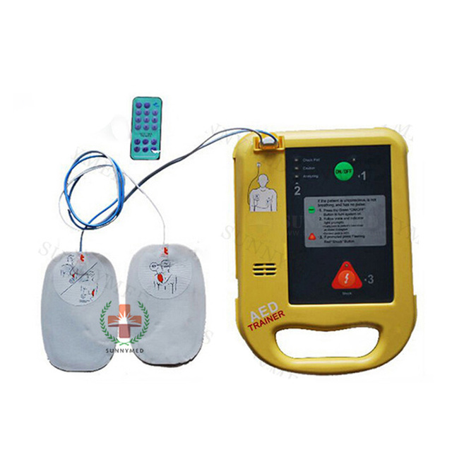 SY-C025-1 AED Trainer Portable Automated Defibrillator Monitor Daily Training External Defibrillator