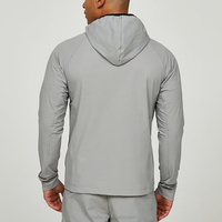 Veste de sport de course à pied tactique Softshell sérigraphiée personnalisée Survêtement coupe-vent en nylon 100% pour hommes