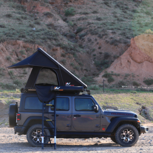 Tente de toit imperméable quatre saisons à triple couche pour 4 personnes, ouverture automatique rapide, échelle, coque rigide en polyester pour <span class=keywords><strong>camping</strong></span> 4x4 - Product Image 1