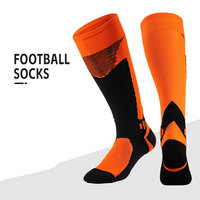 Chaussettes de football pour hommes, rembourrées, avec fond en tissu éponge, respirantes, chaussettes de sport pour marathon et entraînement