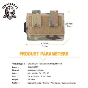 กระเป๋าหลังขนาดเล็กคุณภาพสูง ทำจากไนลอน 500D กันน้ำ ถอดออกได้ สำหรับหมวกยุทธวิธี สำหรับอุปกรณ์ล่าสัตว์ - Product Image 4