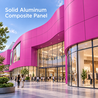 Panneau composite en aluminium massif à grain de bois de 4 mm, taille personnalisée, pour panneaux muraux découpés sur mesure