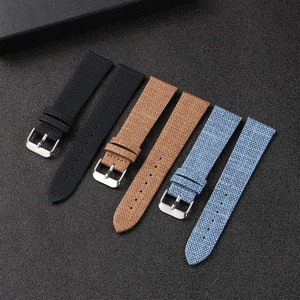 Correa de <span class=keywords><strong>reloj</strong></span> inteligente de lona de nailon y tela vaquera transpirable para <span class=keywords><strong>hombre</strong></span>, 18mm, 20mm, 22mm, 24mm, resistente al agua, suave, con hebilla, correa de <span class=keywords><strong>reloj</strong></span> para <span class=keywords><strong>Samsung</strong></span> - Product Image 3