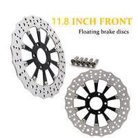 ZCLH Cakram Rem Depan Berkinerja Tinggi 118-inci Bahan 2CR13 1 untuk -Motor Seri Touring Davidson