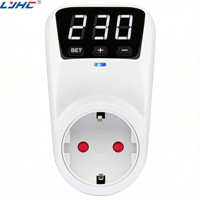 Protector de Voltaje de Alta Potencia 3680W con Función de Retardo Inteligente - Interruptor de Encendido Automático con Pantalla Digital para el Cuidado del Refrigerador
