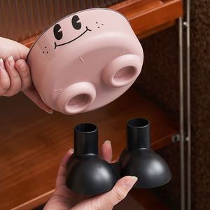 Toptan yeni sınır ötesi anti-vurmak kedi köpek kase paslanmaz çelik yem kasesi boyun koruyucusu ile katı desen otomatik özelliği - Product Image 4