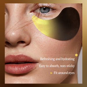 KORMESIC Marque Privée 80g Masque Contour des Yeux Coréen Bicolore Or 24K Hydratant Nourrissant Éclaircissant Anti-Rides Cernes - Product Image 2