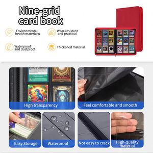 Classeur de cartes à collectionner en PU à 9 pochettes personnalisé, certifié FX, pour 360 cartes, avec fermeture éclair, pour cartes à collectionner, pièces de monnaie et photos - Product Image 6