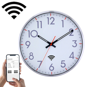 Auto Set Wall <b>Clock</b> Plastic Quartz Design for Living Room Single Face Needle Display - Product Image 2
