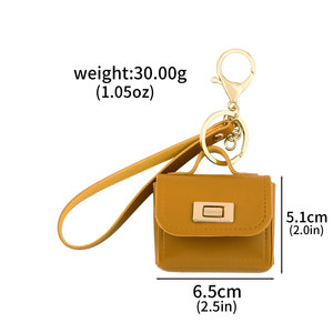 <span class=keywords><strong>2025</strong></span> mới cao cấp sáng tạo cá nhân phong bì màu đỏ túi nhỏ thời trang cao cấp Da Móc Khóa Tai nghe miệng nhỏ - Product Image 2