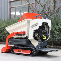 Kostenloser Versand Mini-Raupendumper Hydraulischer Raupenkipper 500kg 1 Jahr Vollhydraulisches System für Bau und Garten